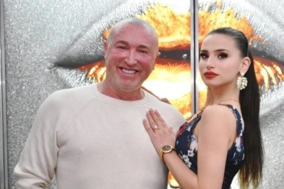 María Cruz junto al ojeador Paco Wandosell.