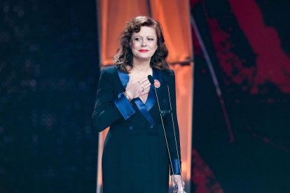 La actriz Susan Sarandon en Los Goya.