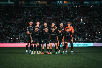 El once del Almería en el Carlos Belmonte.