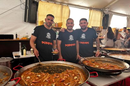 Miro y Aitor en uno de los eventos.