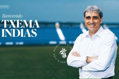 Txema Indias era una apuesta segura del Real Zaragoza.