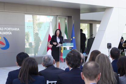 María del Mar Vázquez, alcaldesa de Almería, durante su intervención
