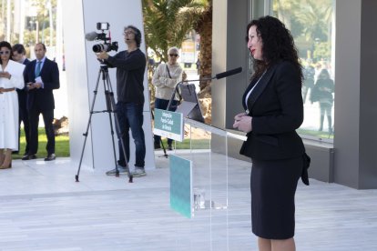 María del Mar Vázquez, alcaldesa de Almería, durante su intervención