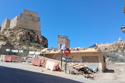 Así se ve la Alcazaba una vez eliminado el edificio