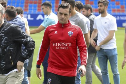 Francisco en su etapa como entrenador del Huesca.