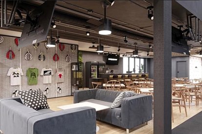 Boceto del nuevo complejo deportivo que llevará el nombre de ‘Dream Pádel Club’.