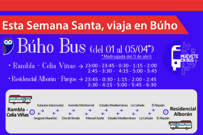Horarios y recorridos.