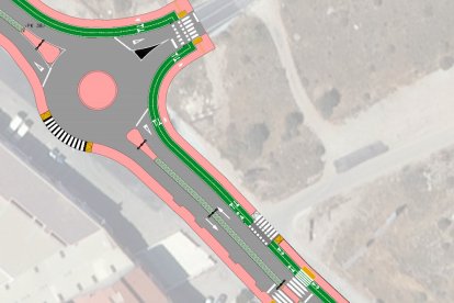 Diseño del futuro bulevar de Albox, en la actual avenida 28 de febrero.