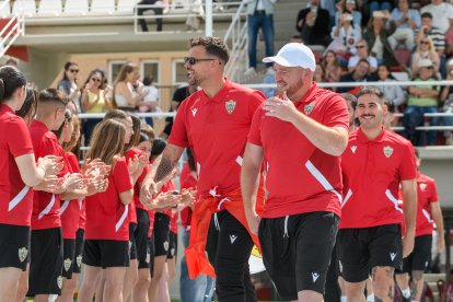Celebración del ascenso a Segunda RFEF en La Juventud Emilio Campra.
