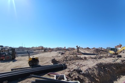 Trabajos en marcha en el sector de Los Molinos