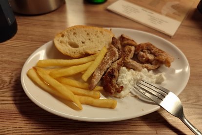 Una tapa de secreto del Mesón El Zagal.