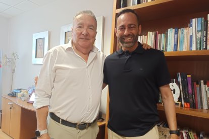 Fran Fernández estuvo primero con Pedro M. de la Cruz, director de LA VOZ antes de participar en La Voz del Almería en la Cadena SER.