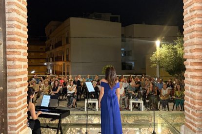 Anna Moog el año pasado en su concierto en el Cerro Montecristo.