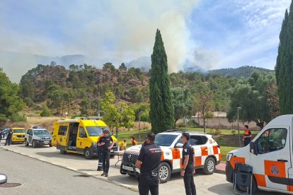 Incendio en el entorno de la Cresta del Gallo, en las cercanías de Murcia.