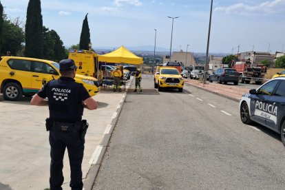 Incendio en el entorno de la Cresta del Gallo, en las cercanías de Murcia.
