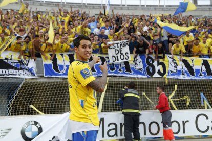 Araújo fue el héroe con un gol que daba a Las Palmas el billete a Primera en 2015.
