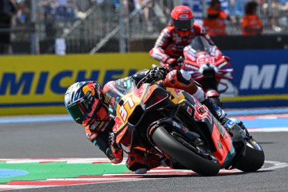 El murciano Pedro Acosta mantuvo una bonita lucha con Márquez durante gran parte del GP.