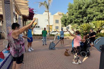 Las personas que asistieron pudieron disfrutar de un buen entrenamiento.