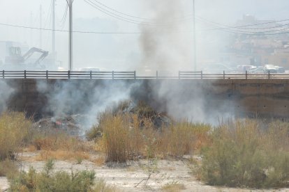 Nuevos focos en el Río Andarax, especialmente de los deshechos de la marihuana.