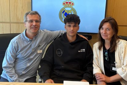 La familia, un pilar básico en la vida del prometedor Hugo Fernández.