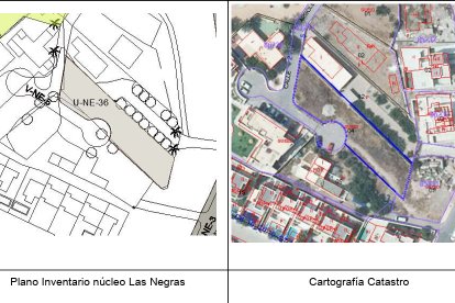 Plano del solar en Las Negras.
