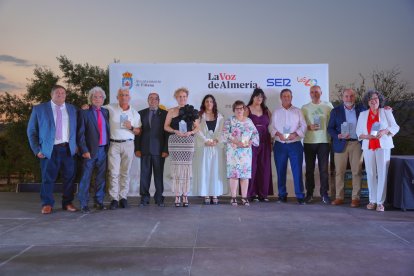 Los galardonados de los III Premios Filabres-Alhamilla y Nacimiento.