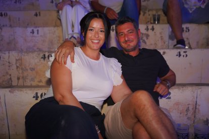 José y Esther compartieron una noche de música en la Plaza de Toros.