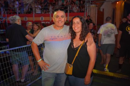 Inma y Paco disfrutaron de una noche de música en directo.