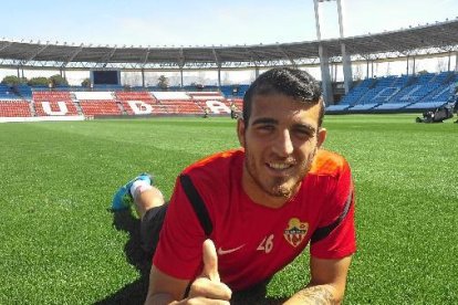 En el césped del Estadio de los Juegos Mediterráneos con LA VOZ y Cadena SER.