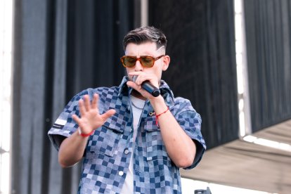 Yanye Hernández y Eclipse Boss durante su actuación en Puro Latino.