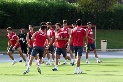 Día I del Almería de Pimienta con 30 futbolistas en el campo Anexo.