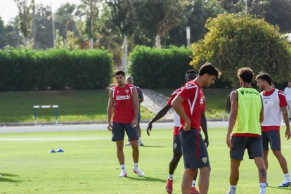 Día I del Almería de Pimienta con 30 futbolistas en el campo Anexo.