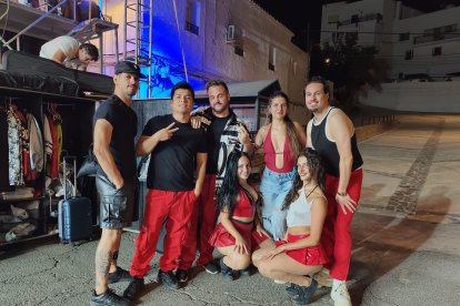 'La Gran Orquesta' tras su primera vez en el escenario en las fiestas de Abla