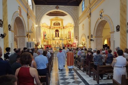 Misa en la Iglesia Parroquial de la Anunciación en las fiestas de verano de Abla de 2026