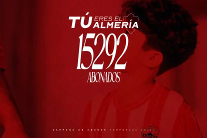 El Almería ha batido récords de abonados para volver a intentar el ascenso.