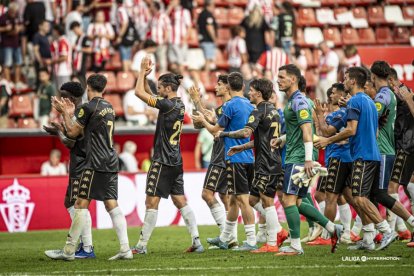El partido del Sabadell en El Molinón le hizo acreedor a la victoria ante el Sporting.