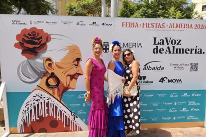 Ana, Noelia y María Jesús con las mejores galas en el photocall de Puerta de Purchena
