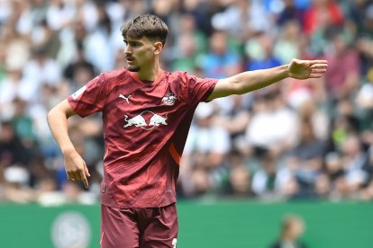 Tomasevic con el RB Leipzig Sub-19, club al que llegó en 2024.