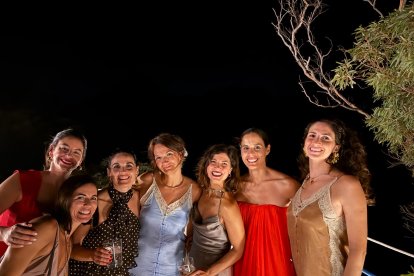 Un momento de la celebración del 40 cumpleaños de Alberto García Maturana en Cala Higuera