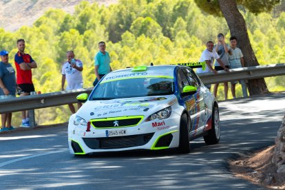 Roberto Cano y Pablo Ruiz, que con su Peugeot 308 Racing Cup se clasificaron 2º del andaluz.