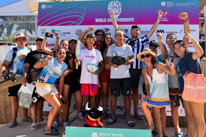 Liberto Amate, campeón del mundo de tenis playa Sub-14.
