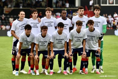 El once del Celta Fortuna en Ceuta (0-2).