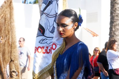 Desfile de Moros y Cristianos en La Urbanización de Roquetas de Mar.