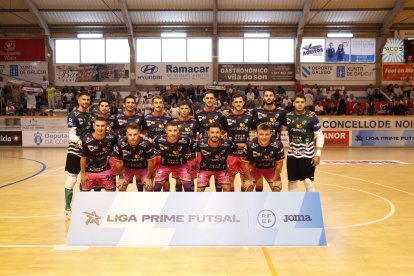 Jugadores del Surseeds El Ejido Futsal en el partido de la Jornada 3 ante Noia Portus Apostoli.