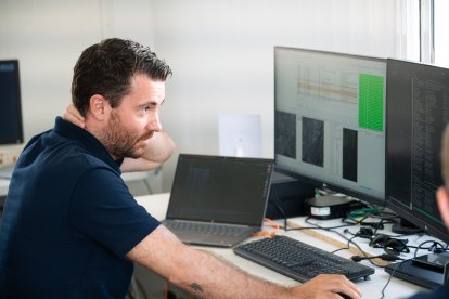 Pruebas en Tabernas de Charlie, el prototipo del rover marciano que se enviará a Marte en 2028.