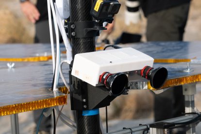 Pruebas en Tabernas de Charlie, el prototipo del rover marciano que se enviará a Marte en 2028.