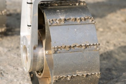 Pruebas en Tabernas de Charlie, el prototipo del rover marciano que se enviará a Marte en 2028.