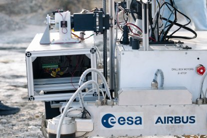 Pruebas en Tabernas de Charlie, el prototipo del rover marciano que se enviará a Marte en 2028.