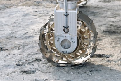 Pruebas en Tabernas de Charlie, el prototipo del rover marciano que se enviará a Marte en 2028.