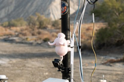 Pruebas en Tabernas de Charlie, el prototipo del rover marciano que se enviará a Marte en 2028.